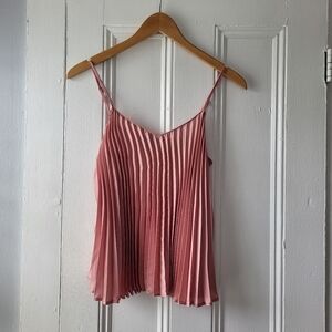 Banana Republic Pleated Spaghetti Strap Camisole - Pink, Size XS